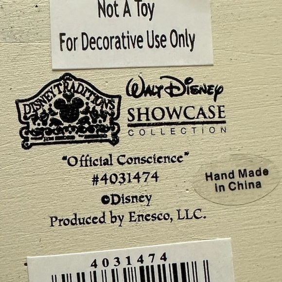 NIB Disney Traditions Jim Shore Jiminy Cricket Figurine Official Conscience 1897 - Picture 9 of 14